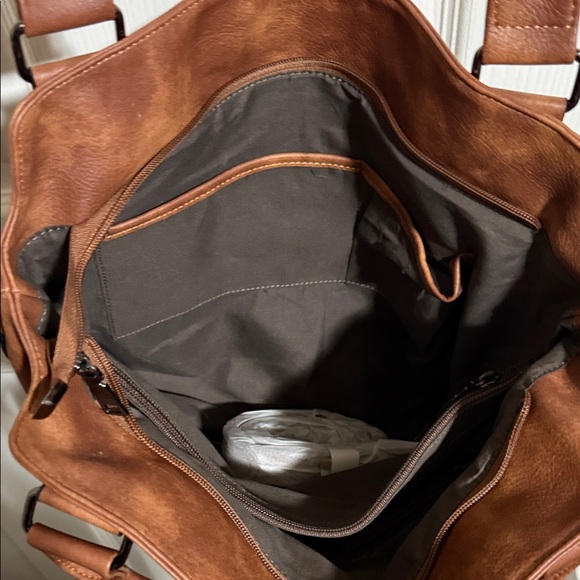 Source Unknown Tan Leather Shoulder Bag - Picture 5 of 5